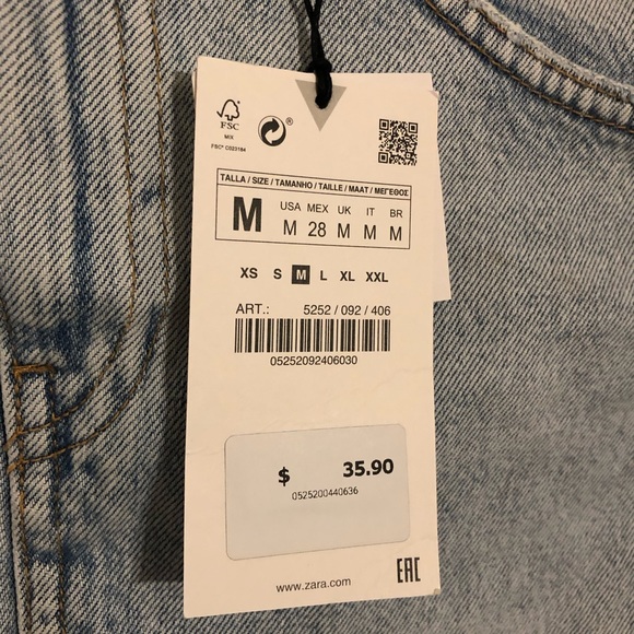 Zara Mini Jean Skirt - Picture 3 of 9